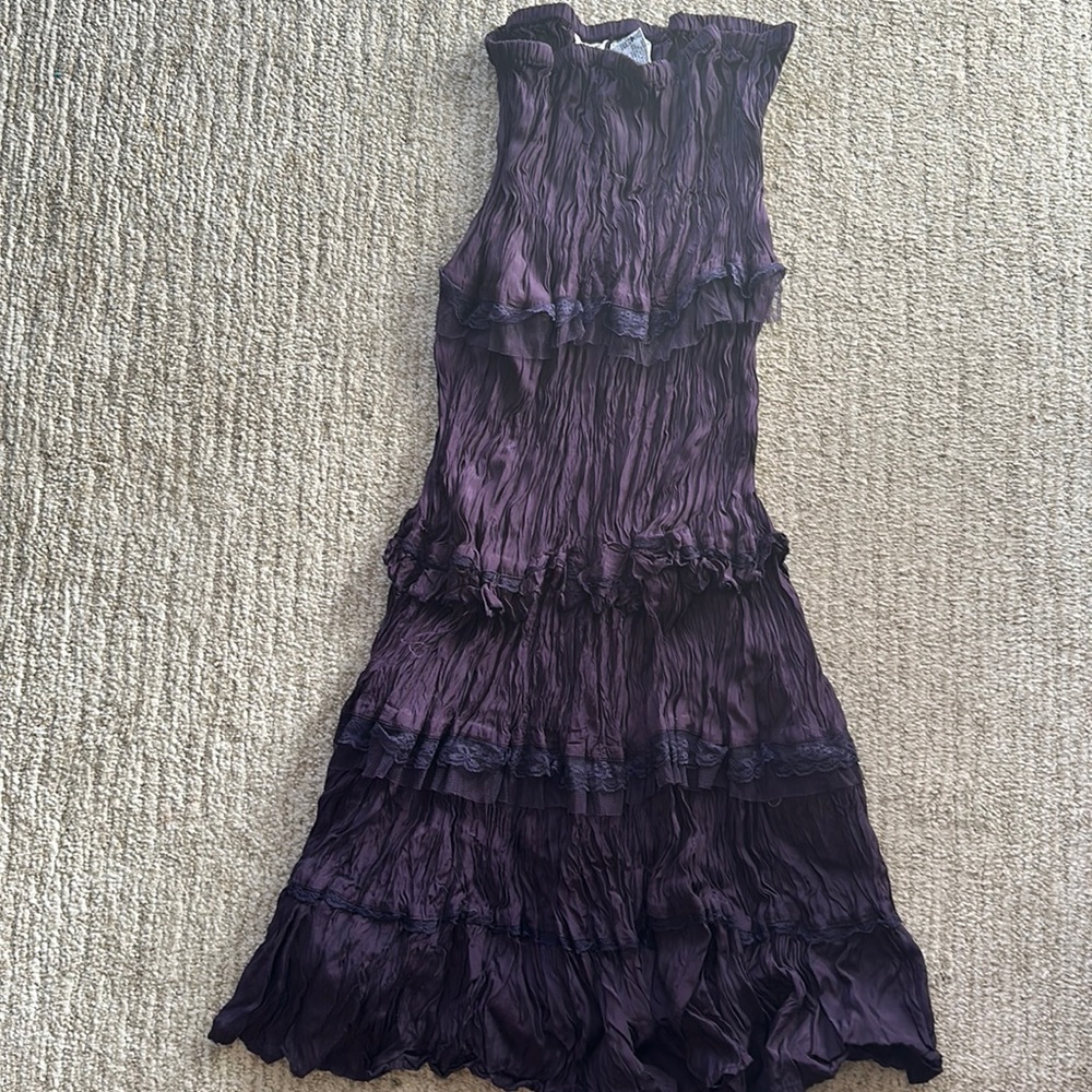 Purple maxi skirt